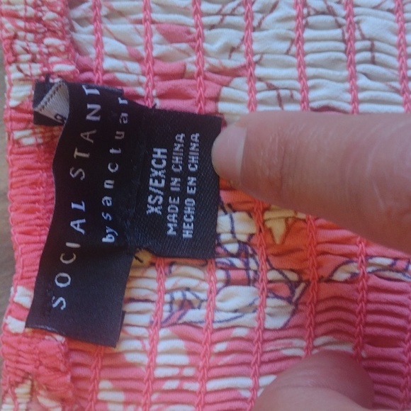 Anthropologie sanctuary pink and white floral maxi sun dress size xs - Picture 6 of 9